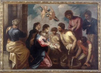 Adoration des bergers, œuvre de Francesco Maffei, conservée à la Galleria Estense de Modène